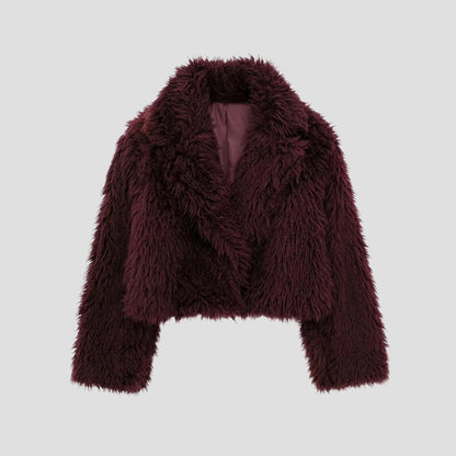 Evioleta | Premium Cropped Fluffy Coat