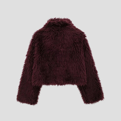 Evioleta | Premium Cropped Fluffy Coat