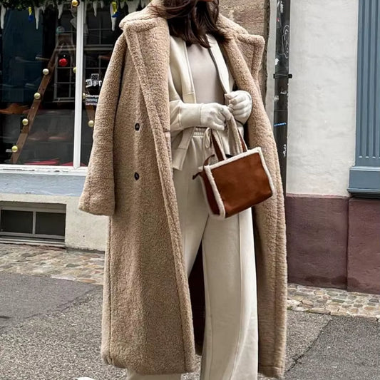 Evioleta | Long Warm Vintage Teddy Coat