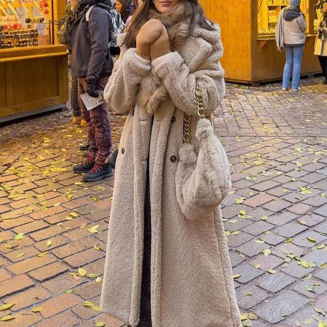 Evioleta | Long Warm Vintage Teddy Coat