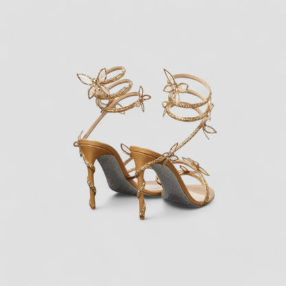 Evioleta | Classy Butterfly High Heels Open Toe Sandals