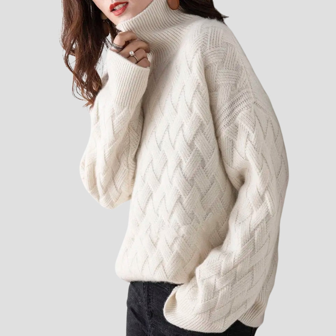 Evioleta | Chique Soft Long Sleeve Turtleneck Pullover