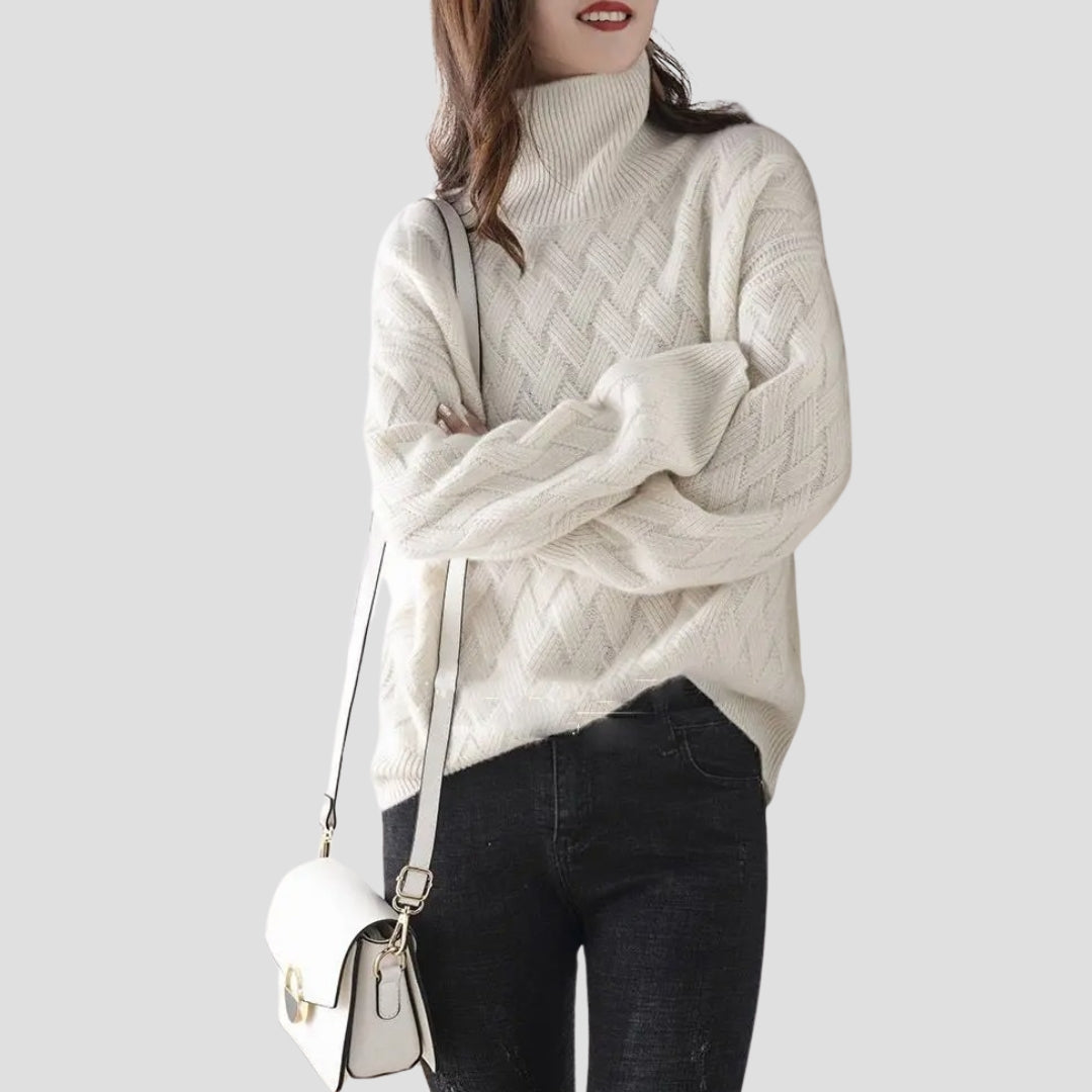 Evioleta | Chique Soft Long Sleeve Turtleneck Pullover