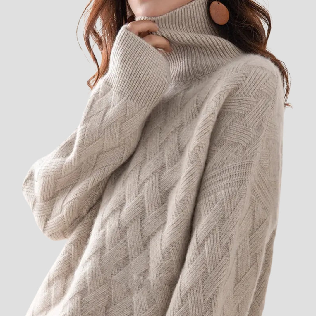 Evioleta | Chique Soft Long Sleeve Turtleneck Pullover