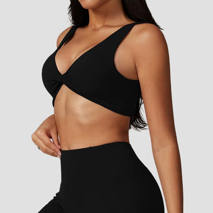 Evioleta | Short Twisted Gymwear Top