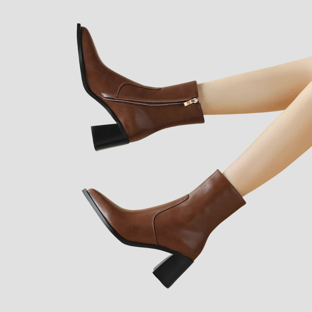 Evioleta | Premium Classy Ankle Boots with Heel