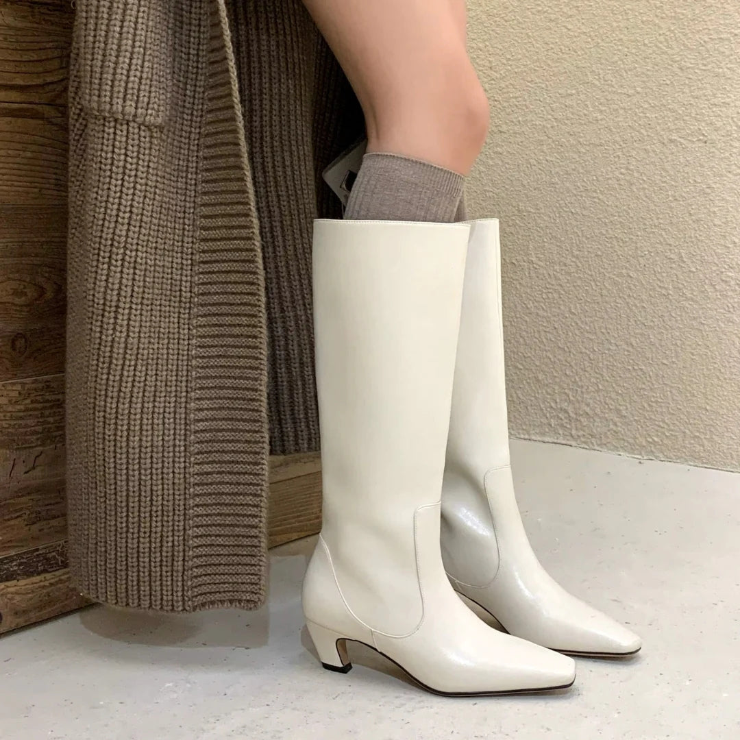 Evioleta | Premium Classy High Knee Boots with Heel