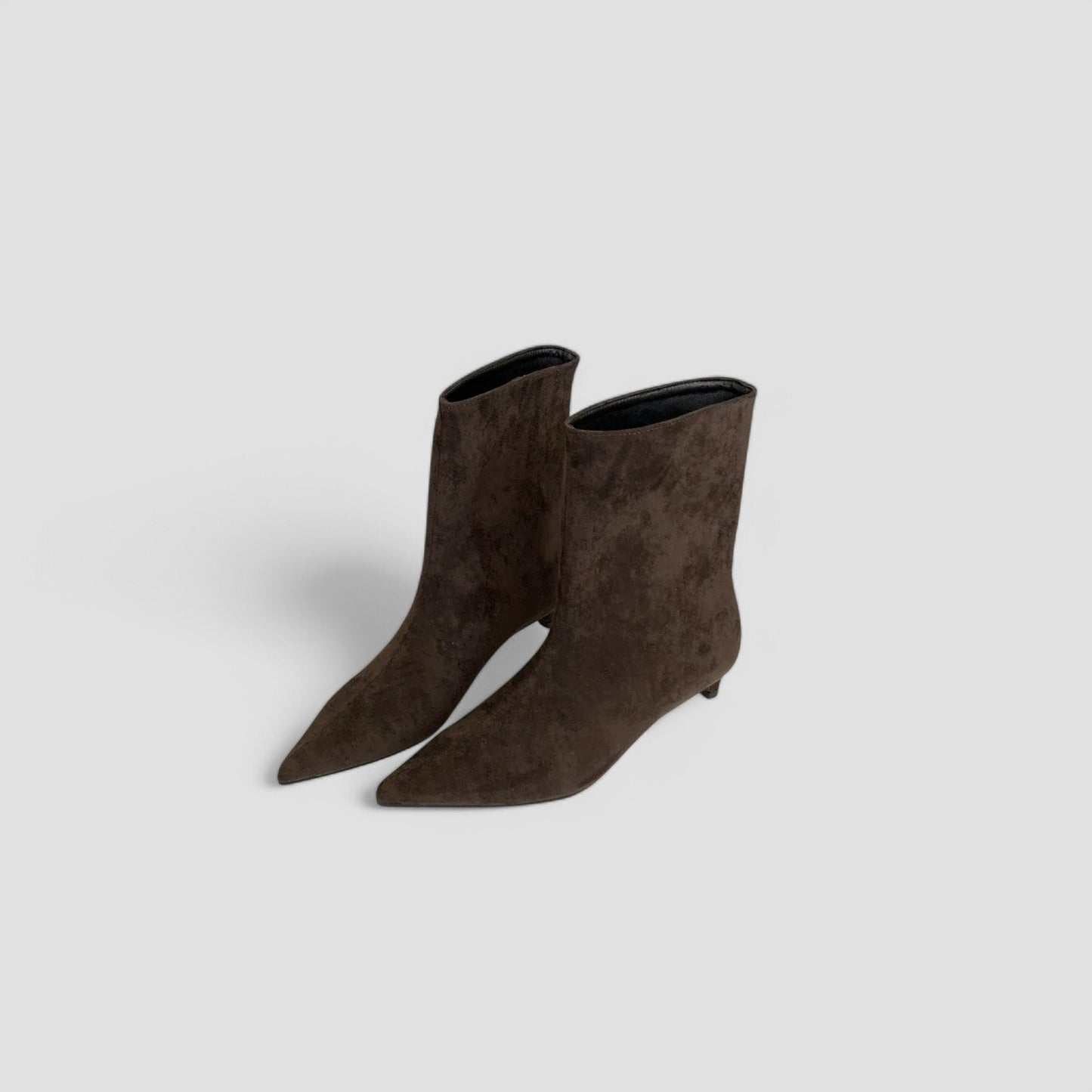 Evioleta | Above Ankle Wide Small Heel Boots