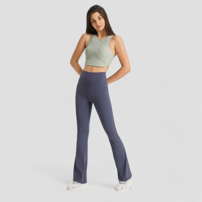 Evioleta | High Waisted Flared Soft Yoga Pants