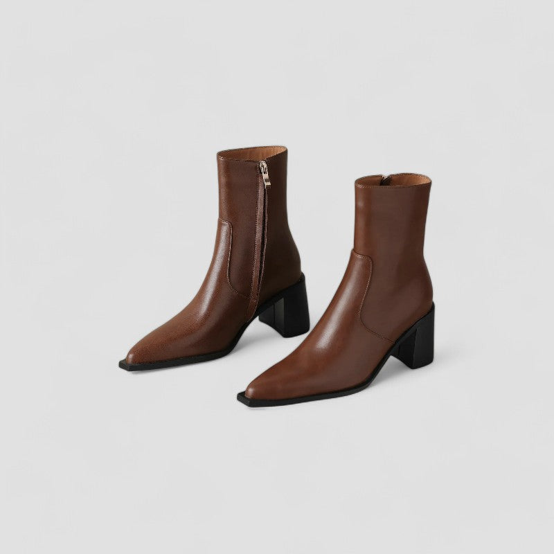 Evioleta | Premium Classy Ankle Boots with Heel